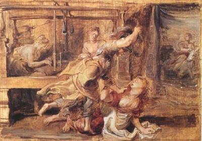 Peter Paul Rubens Arachne Punished by Minerva (mk27) oil painting picture